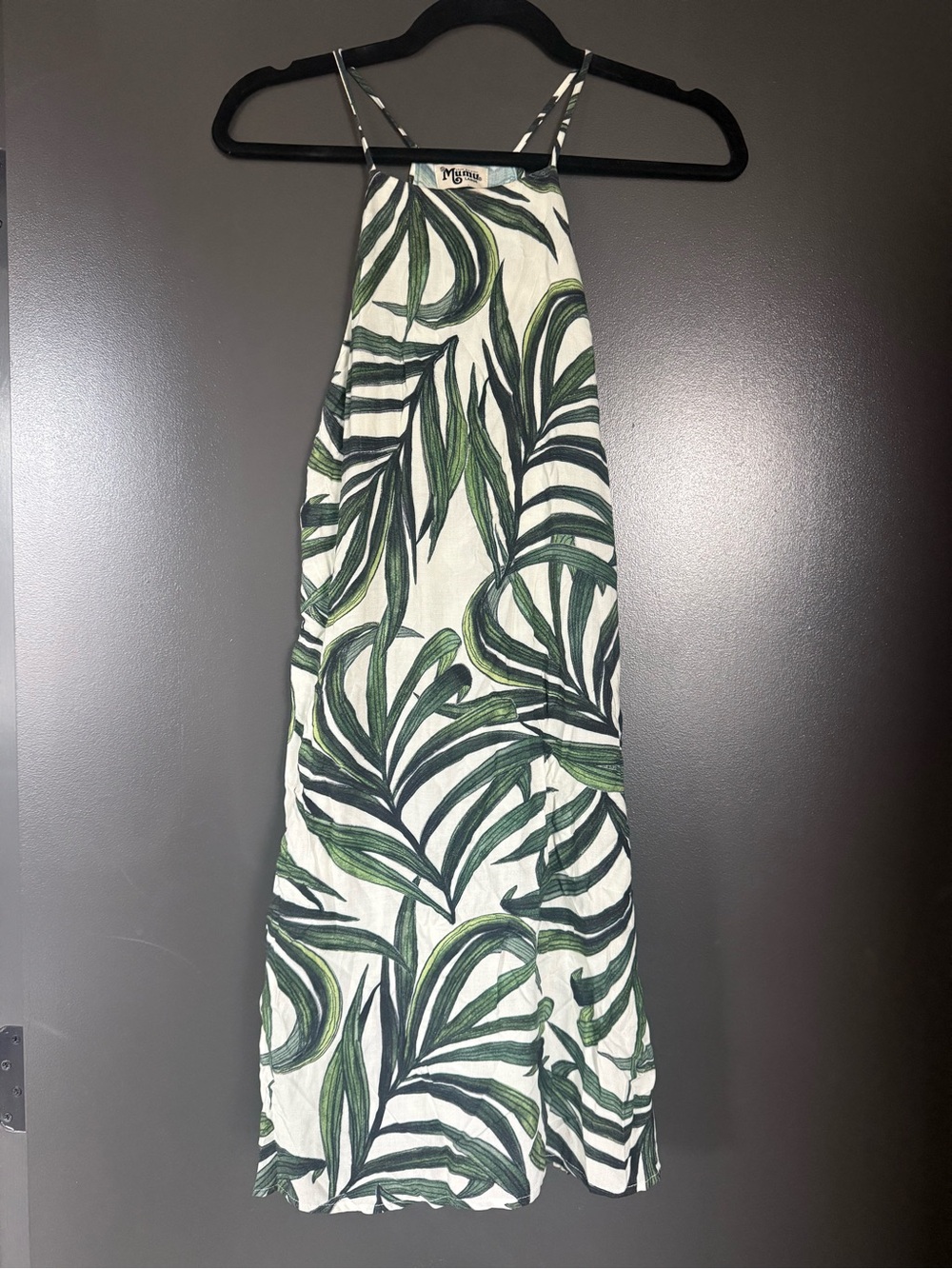Show Me Your Mumu Tropical Leaf Print Mini Dress